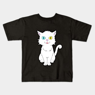 Odd-Eyed Cat Kids T-Shirt